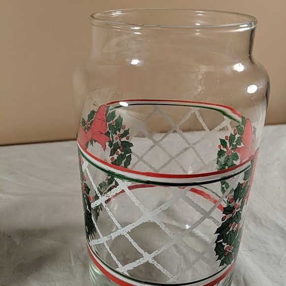Vintage LSTC 1988 Christmas Wreath Jar, lidded, airtight, cookie container - Picture 6 of 10